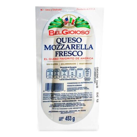 Mozzarella cheese log - queso mozzarela