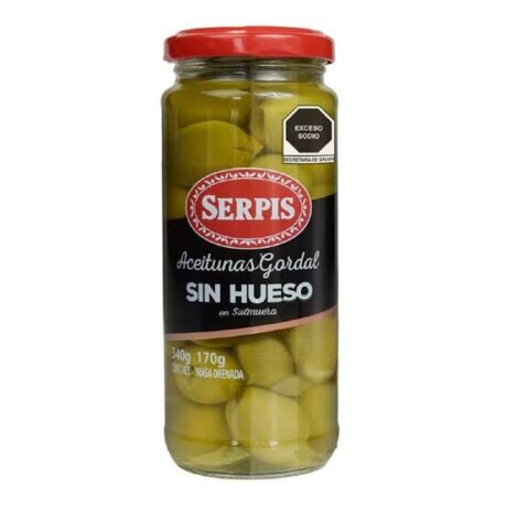 green oitted olives- aceitunas verdes sin hueso