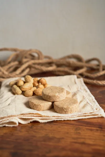 Mexican sweets called Mazapan, a traditional peanut candy, displayed with vibrant wrapping.