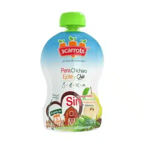 3Carrots pear, pea, green beans and chia stage2