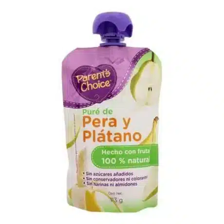 Parent's Choice Pear & Banana puree